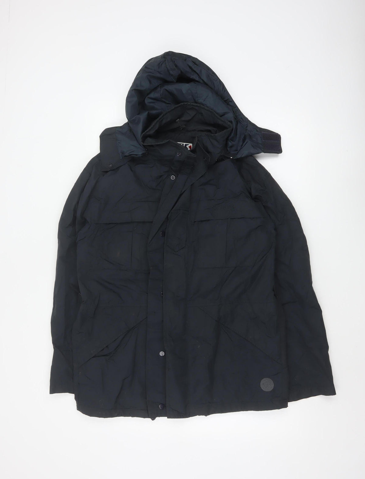 Schott NYC Men's Blue Small Hooded Parka Jacket