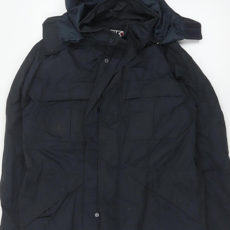 Schott NYC Men's Blue Small Hooded Parka Jacket
