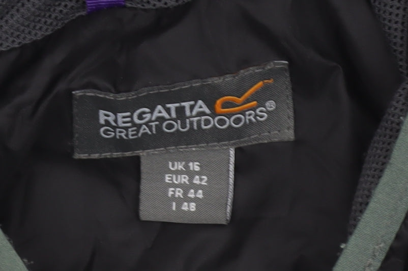 Regatta Women’s Black Size 16 Hooded Windbreaker Jacket