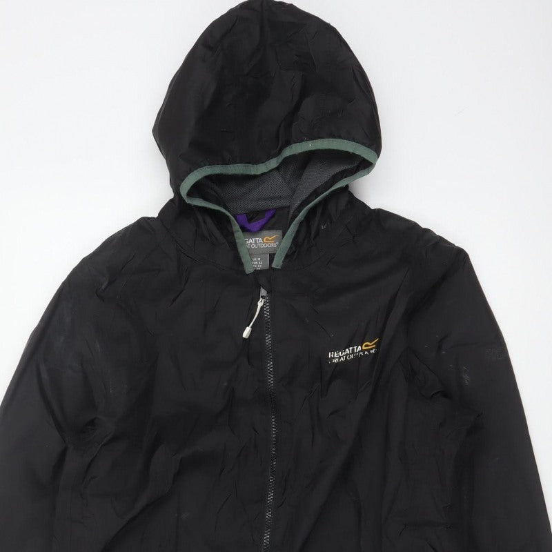 Regatta Women’s Black Size 16 Hooded Windbreaker Jacket