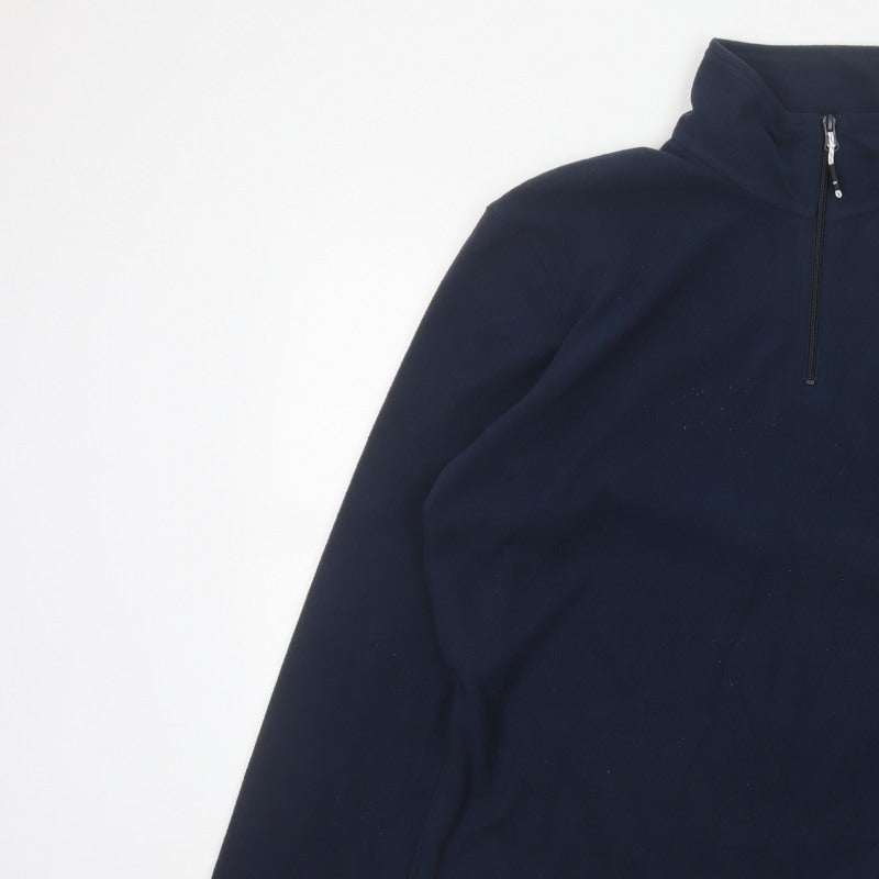 Regatta Men’s Navy Blue M 1/4 Zip Fleece Pullover Sweatshirt