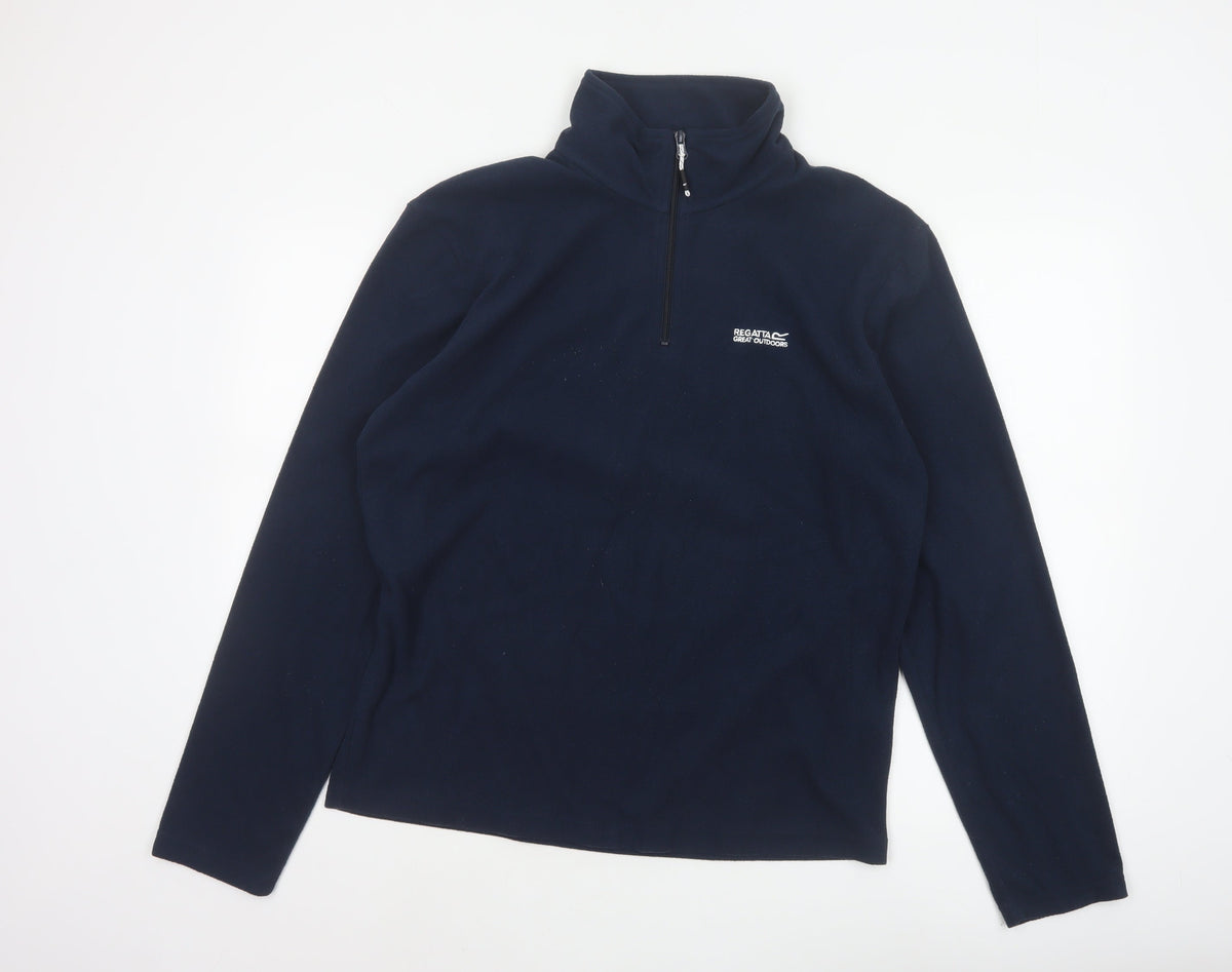 Regatta Men’s Navy Blue M 1/4 Zip Fleece Pullover Sweatshirt