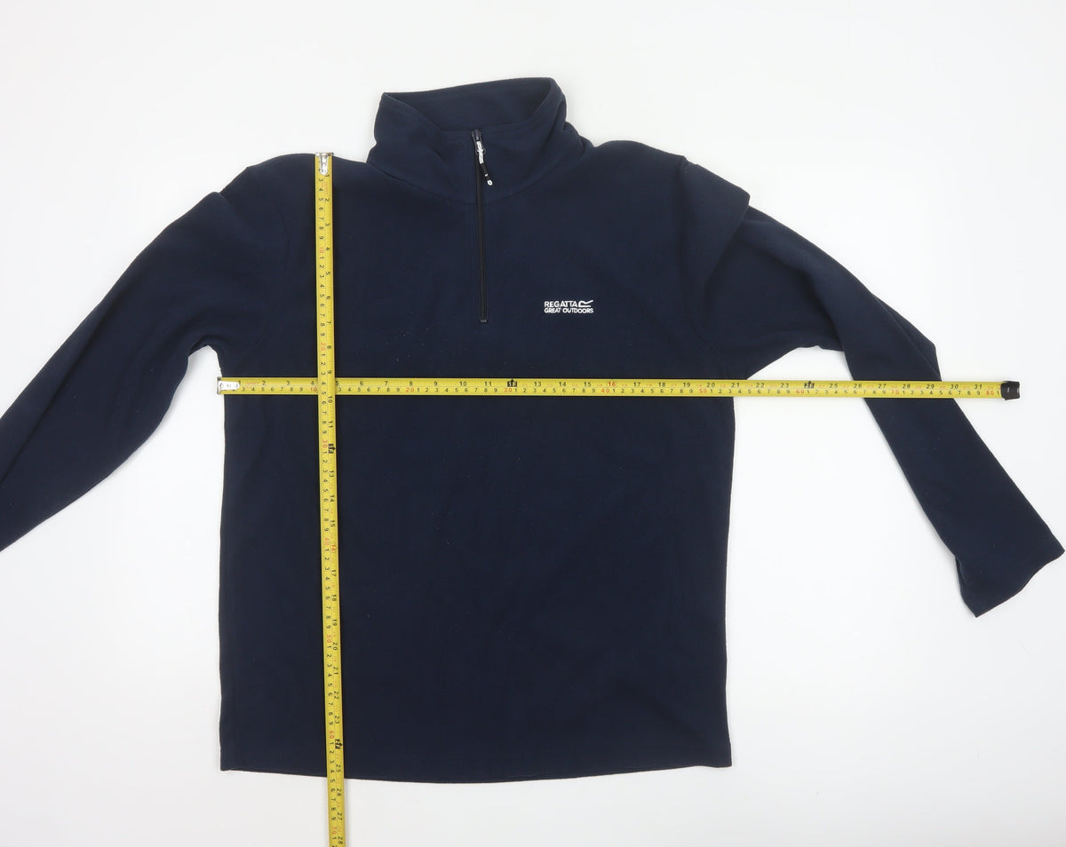 Regatta Men’s Navy Blue M 1/4 Zip Fleece Pullover Sweatshirt