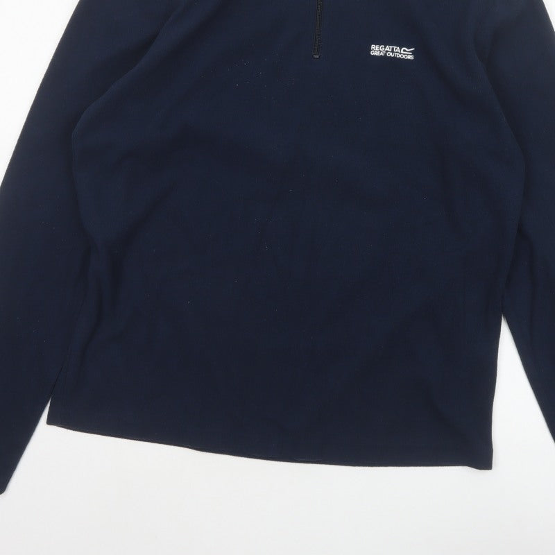 Regatta Men’s Navy Blue M 1/4 Zip Fleece Pullover Sweatshirt