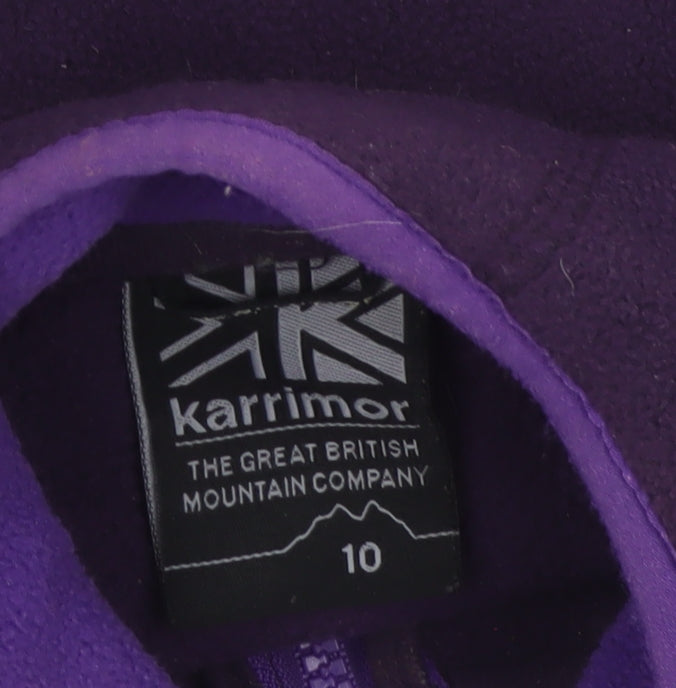 Karrimor Women’s Purple Size 10 Fleece Outdoor Full Zip Jacket