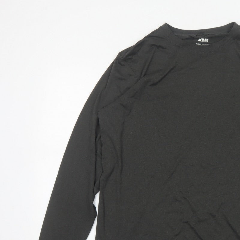REI Co-op Men’s Black M Long Sleeve Stretch Crew Neck Active T-Shirt