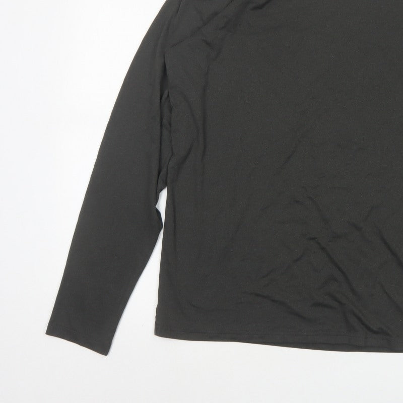 REI Co-op Men’s Black M Long Sleeve Stretch Crew Neck Active T-Shirt