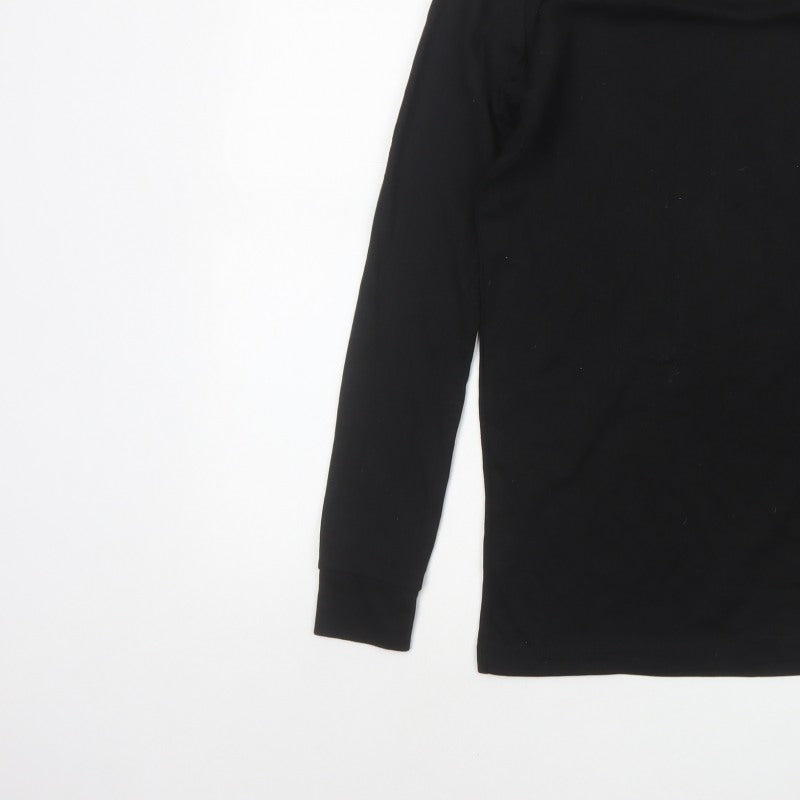 Portwest Men’s Black Small Long Sleeve Basic Workwear T-Shirt