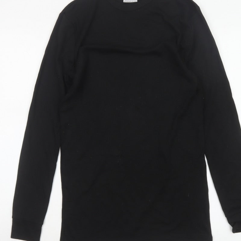 Portwest Men’s Black Small Long Sleeve Basic Workwear T-Shirt