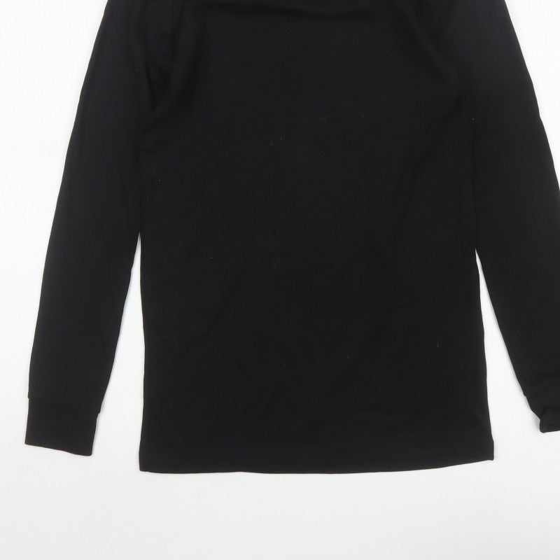 Portwest Men’s Black Small Long Sleeve Basic Workwear T-Shirt