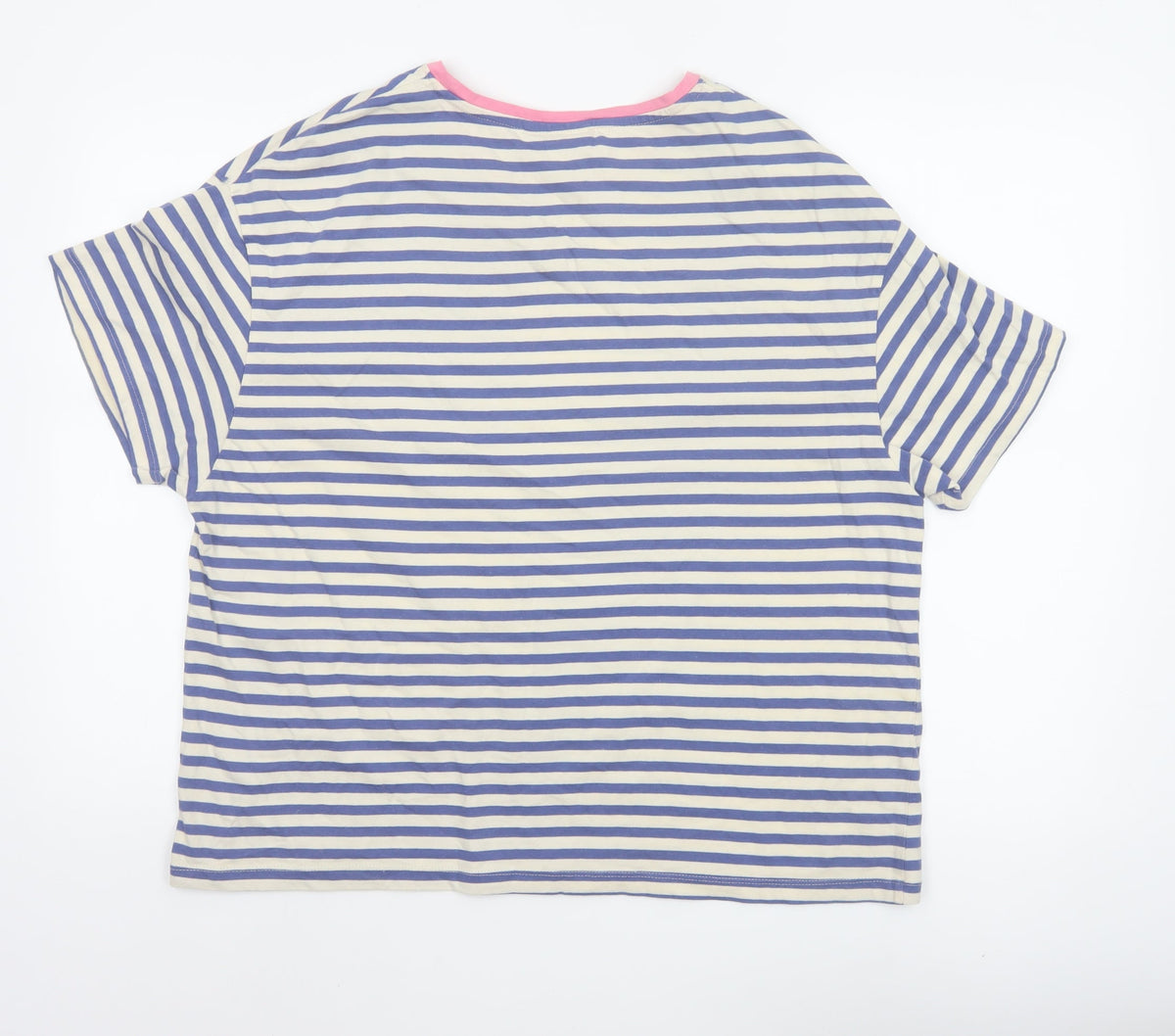 Bench Women’s Multicoloured Striped Ringer T-Shirt UK 16 XL