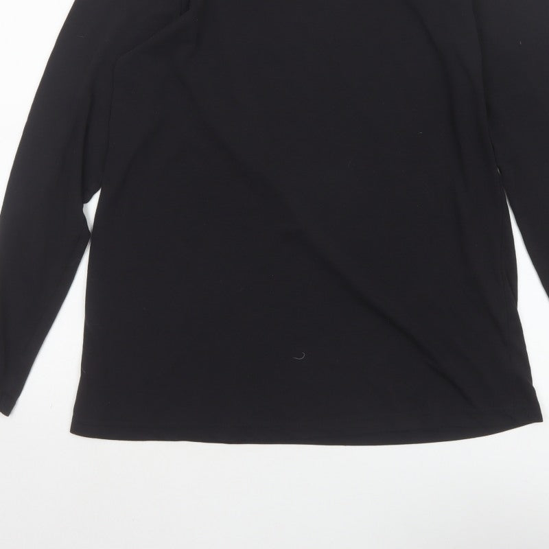 Gymshark Men’s Black L Athletic Long Sleeve Logo T-Shirt