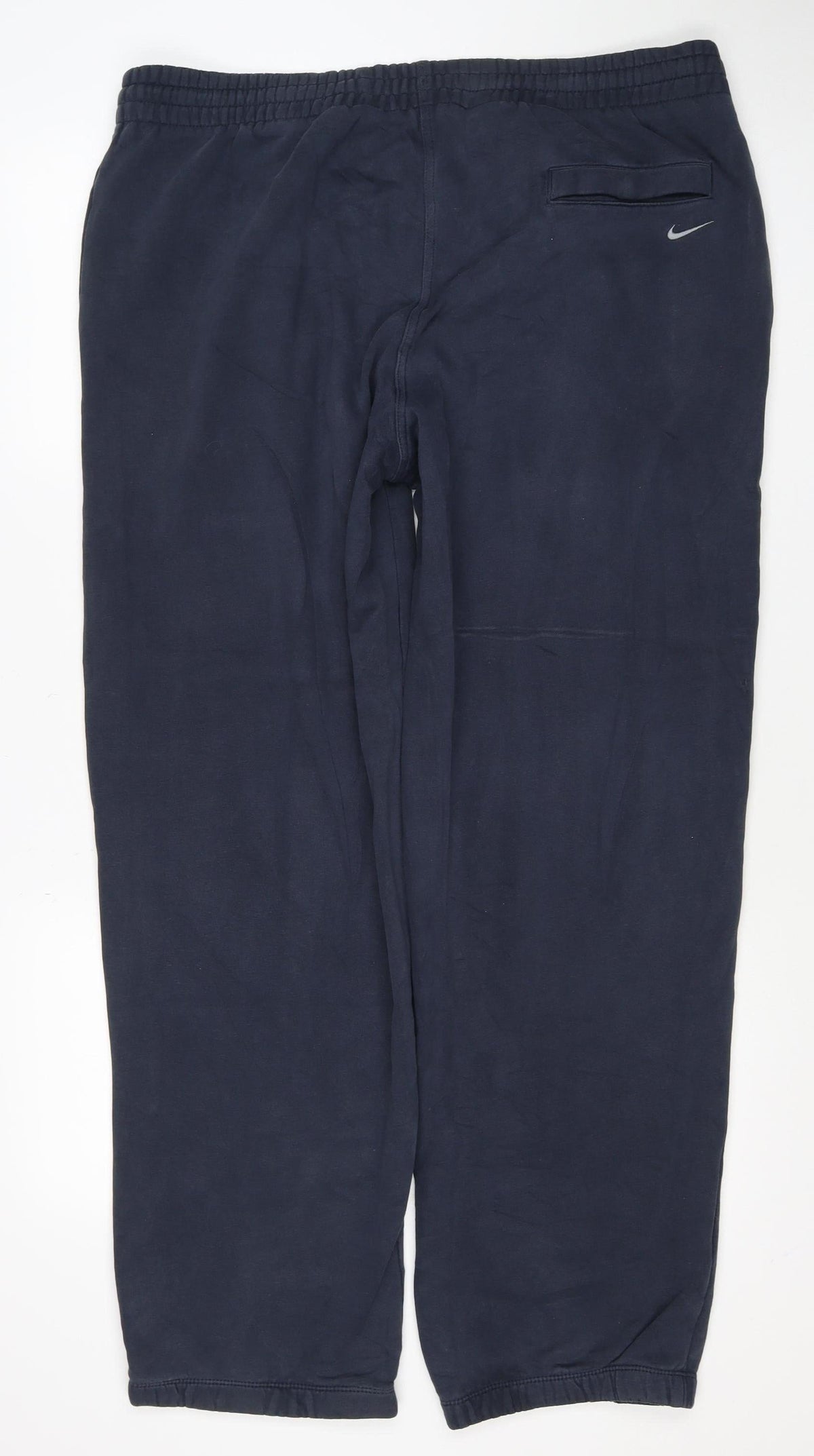 Nike Men’s Blue L Fleece Sweatpants Joggers Logo Zip Pocket