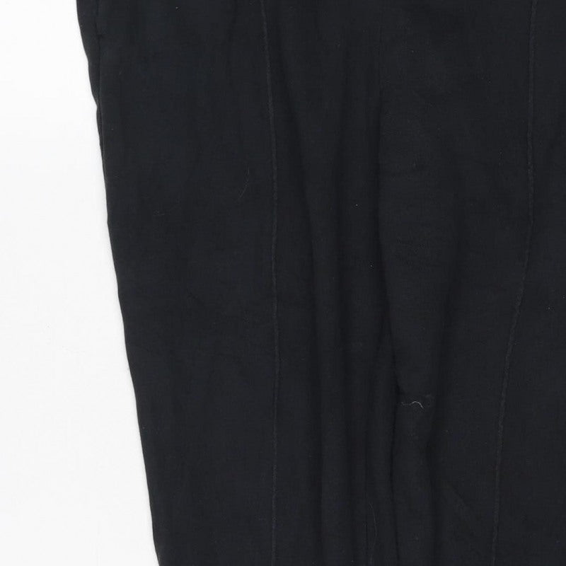 Nike Men’s Black L Fleece Jogger Sweatpants Logo Elastic Waist