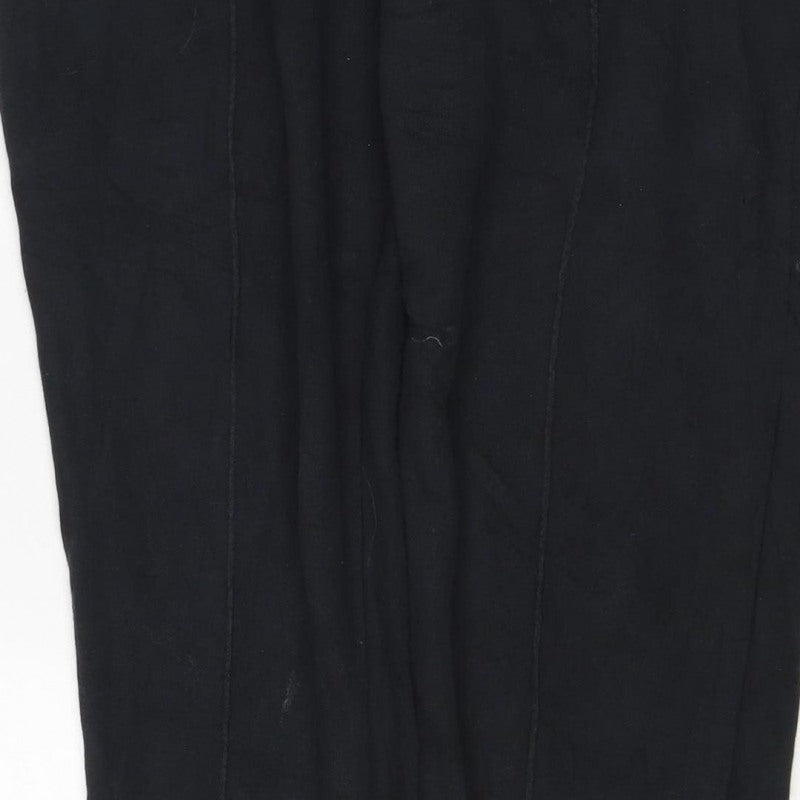 Nike Men’s Black L Fleece Jogger Sweatpants Logo Elastic Waist