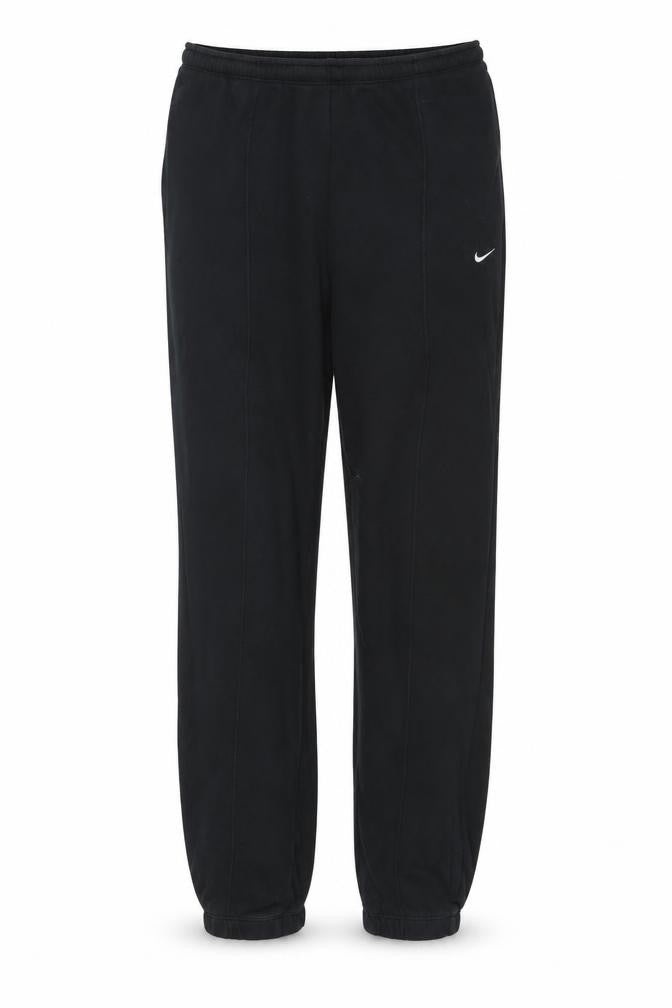 Nike Men’s Black L Fleece Jogger Sweatpants Logo Elastic Waist