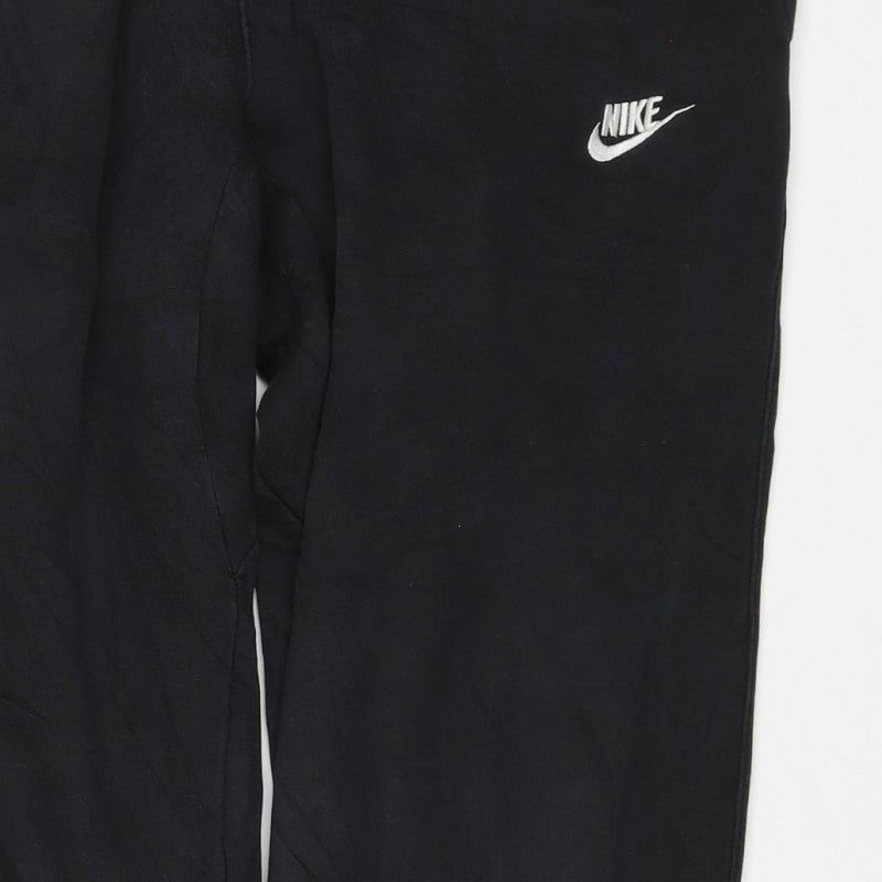 Nike Men’s Black L Fleece Jogger Sweatpants Drawstring Logo