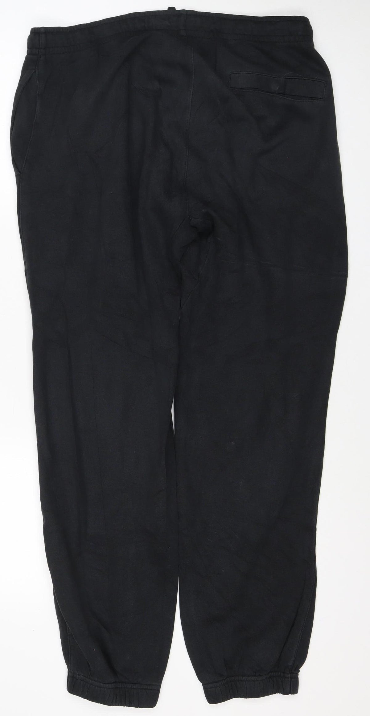 Nike Men’s Black L Fleece Jogger Sweatpants Drawstring Logo