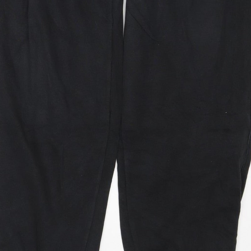 Nike Men’s Black L Fleece Jogger Sweatpants Drawstring Logo