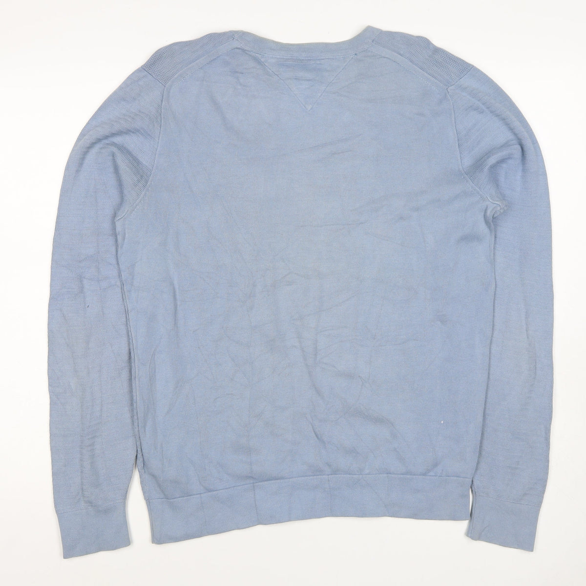 Tommy Hilfiger Men’s Blue M Crew Neck Logo Cotton Sweatshirt