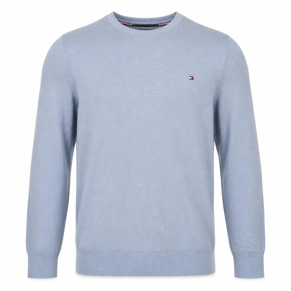 Tommy Hilfiger Men’s Blue M Crew Neck Logo Cotton Sweatshirt