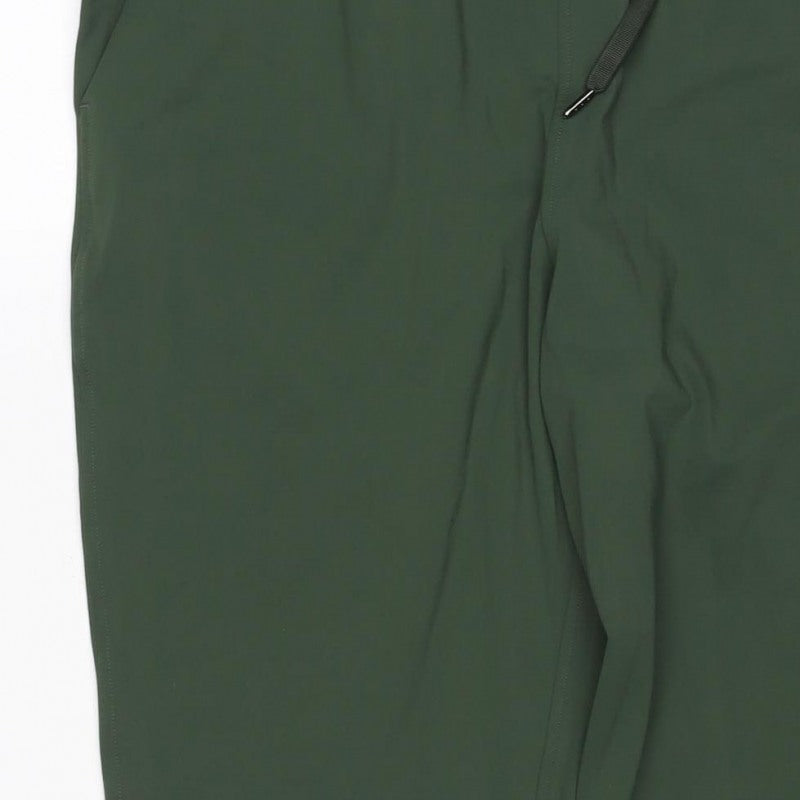 Powercut Men's Green L Jogger Trousers Drawstring Stretch Gym Running