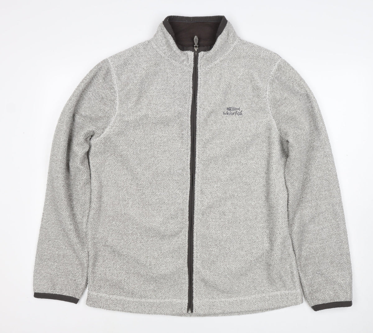 Weird Fish Men’s Grey M Fleece Full Zip Outdoor Jacket