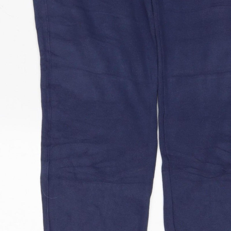 Nike Men's Navy M Fleece Sweatpants Elastic Waist Logo