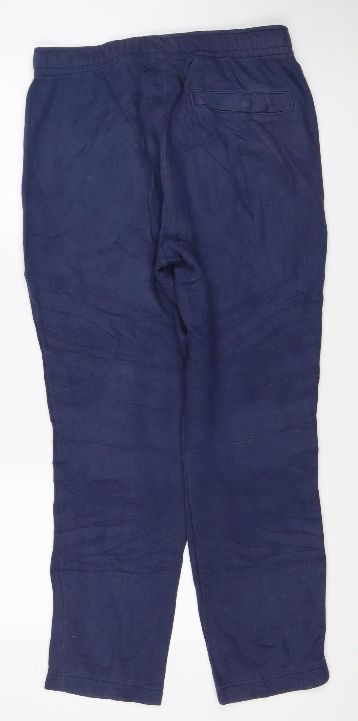 Nike Men's Navy M Fleece Sweatpants Elastic Waist Logo