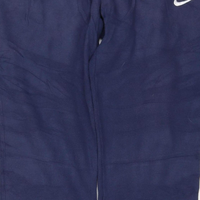 Nike Men's Navy M Fleece Sweatpants Elastic Waist Logo