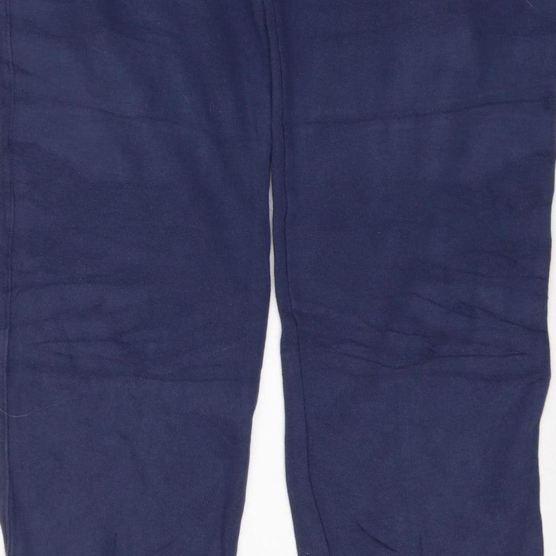 Nike Men's Navy M Fleece Sweatpants Elastic Waist Logo