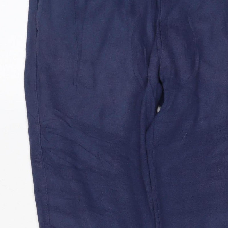 Nike Men's Navy M Fleece Sweatpants Elastic Waist Logo