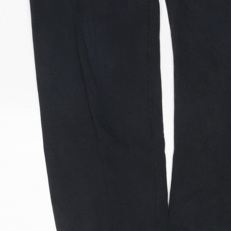 Nike Women Black S Jogger Sweatpants Fleece Logo Drawstring