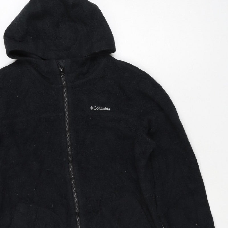 Columbia Women’s Black M Hooded Full Zip Fleece Jacket Outdoor