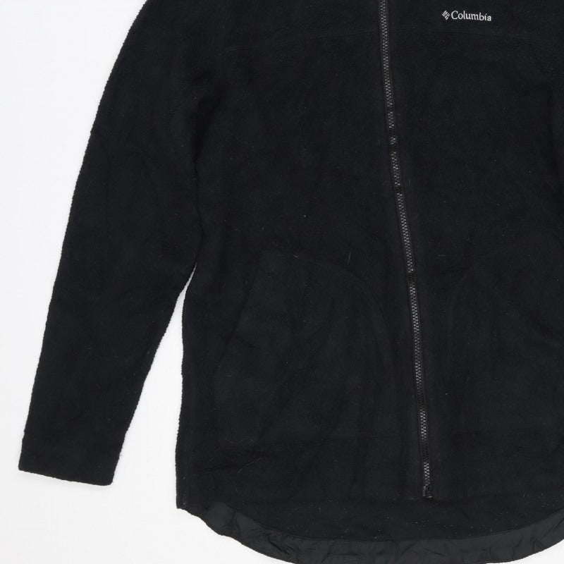 Columbia Women’s Black M Hooded Full Zip Fleece Jacket Outdoor