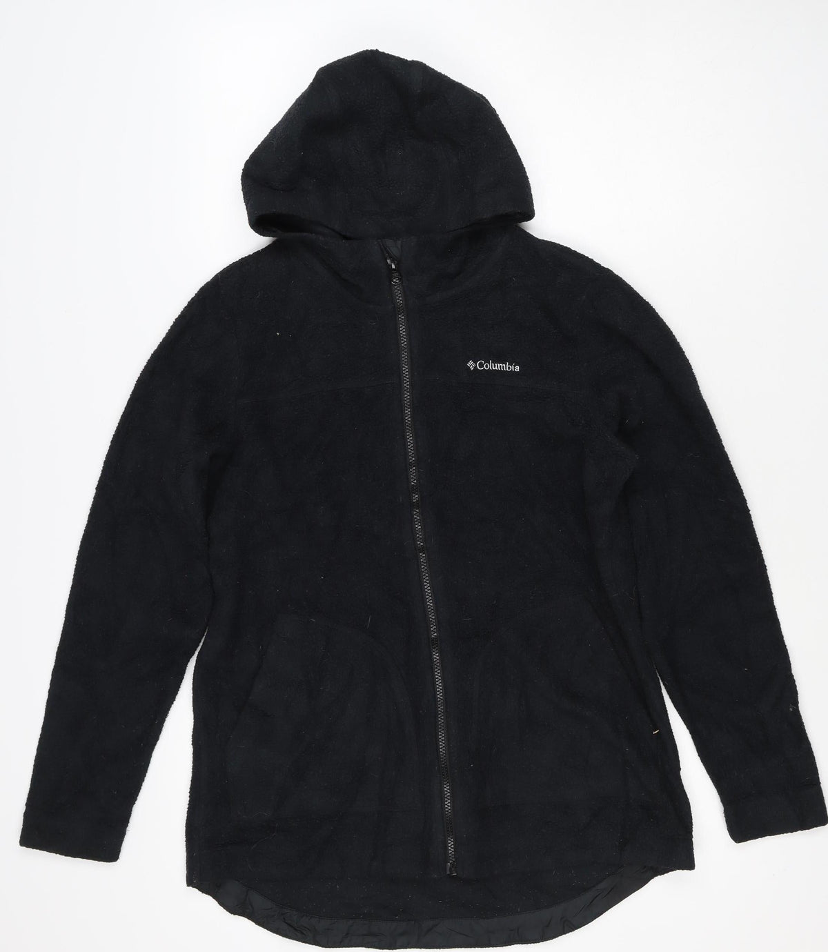 Columbia Women’s Black M Hooded Full Zip Fleece Jacket Outdoor