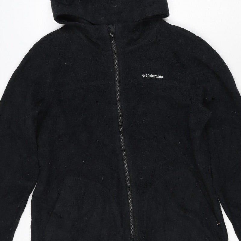 Columbia Women’s Black M Hooded Full Zip Fleece Jacket Outdoor