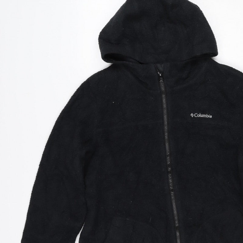 Columbia Women’s Black M Hooded Full Zip Fleece Jacket Outdoor