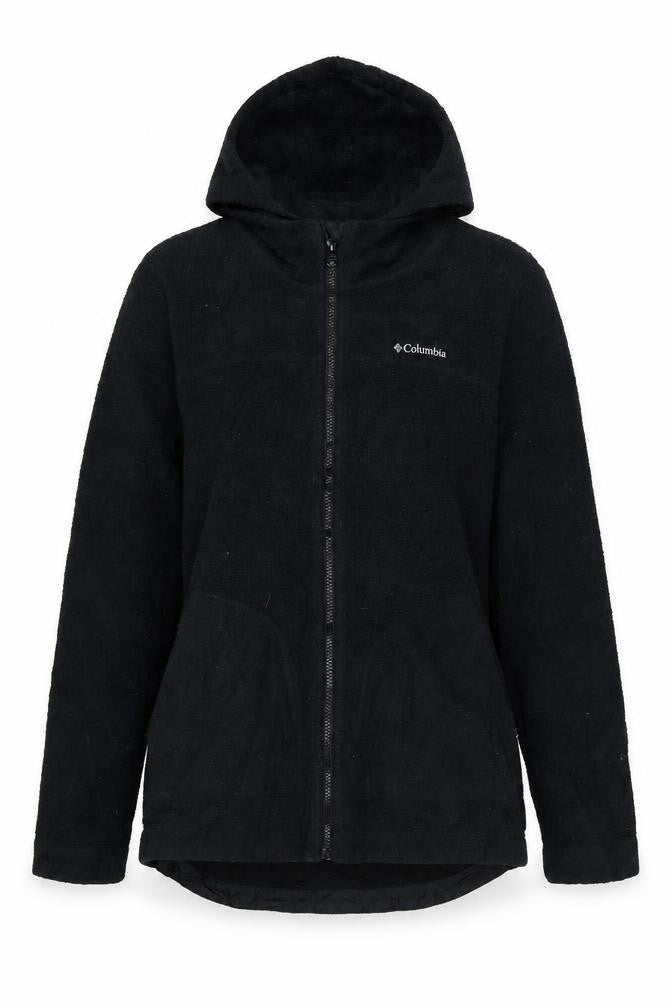 Columbia Women’s Black M Hooded Full Zip Fleece Jacket Outdoor