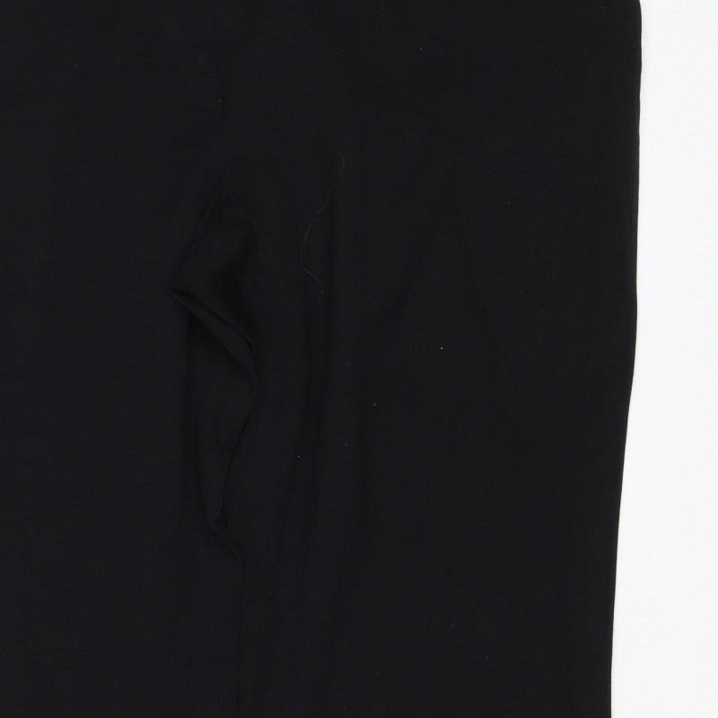 M&S Women’s Black Size 16 Regular Thermal Tailored Straight Trousers