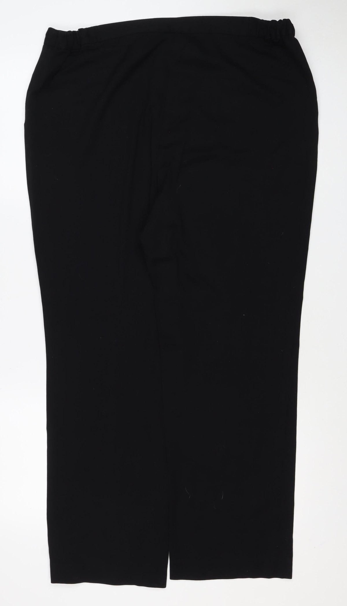 M&S Women’s Black Size 16 Regular Thermal Tailored Straight Trousers