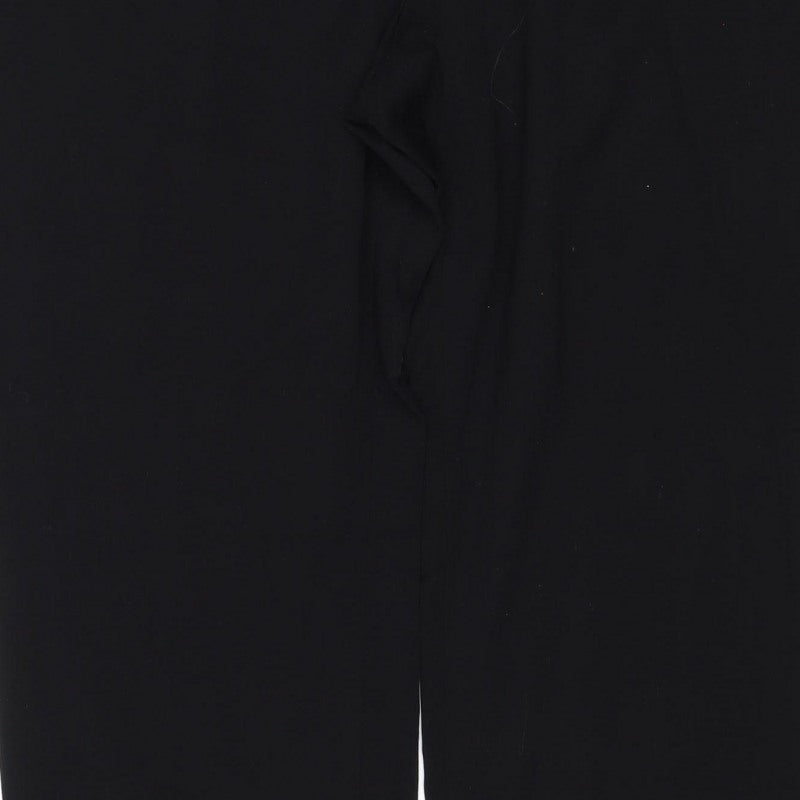M&S Women’s Black Size 16 Regular Thermal Tailored Straight Trousers