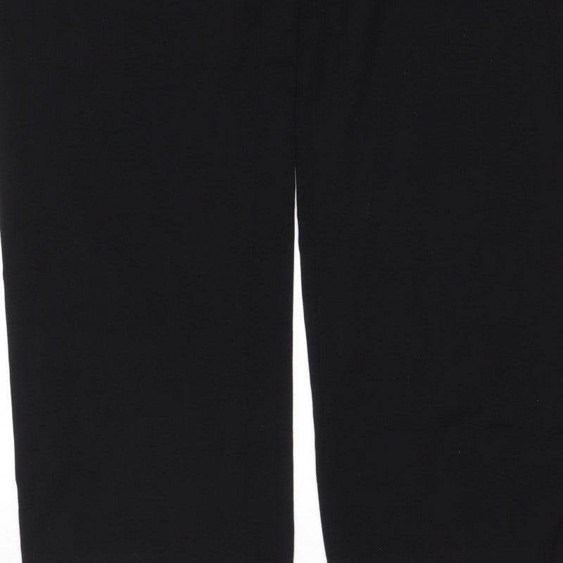 M&S Women’s Black Size 16 Regular Thermal Tailored Straight Trousers