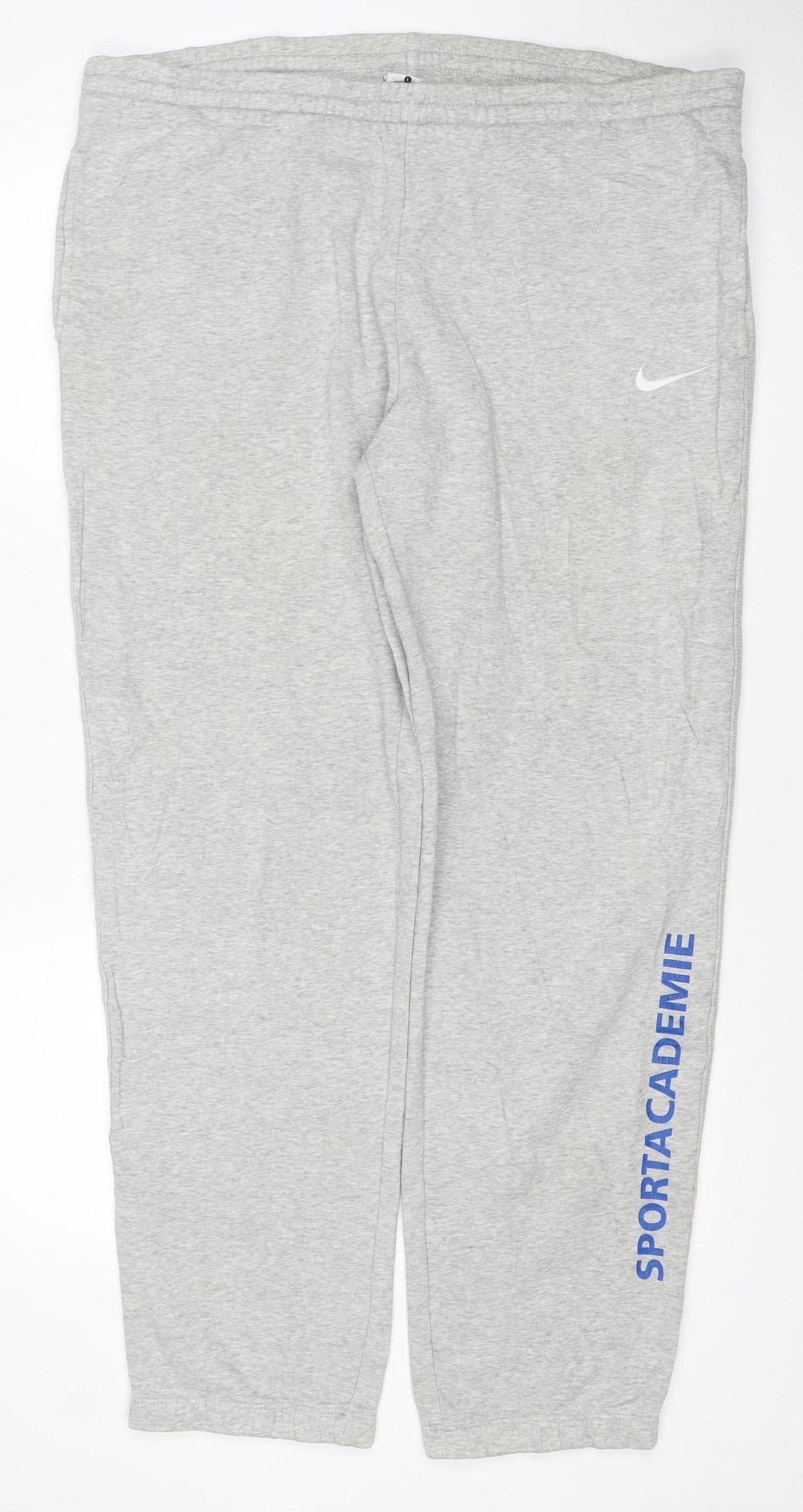 Nike Men’s Grey Sportacademie Sweatpants Size L Fleece Joggers