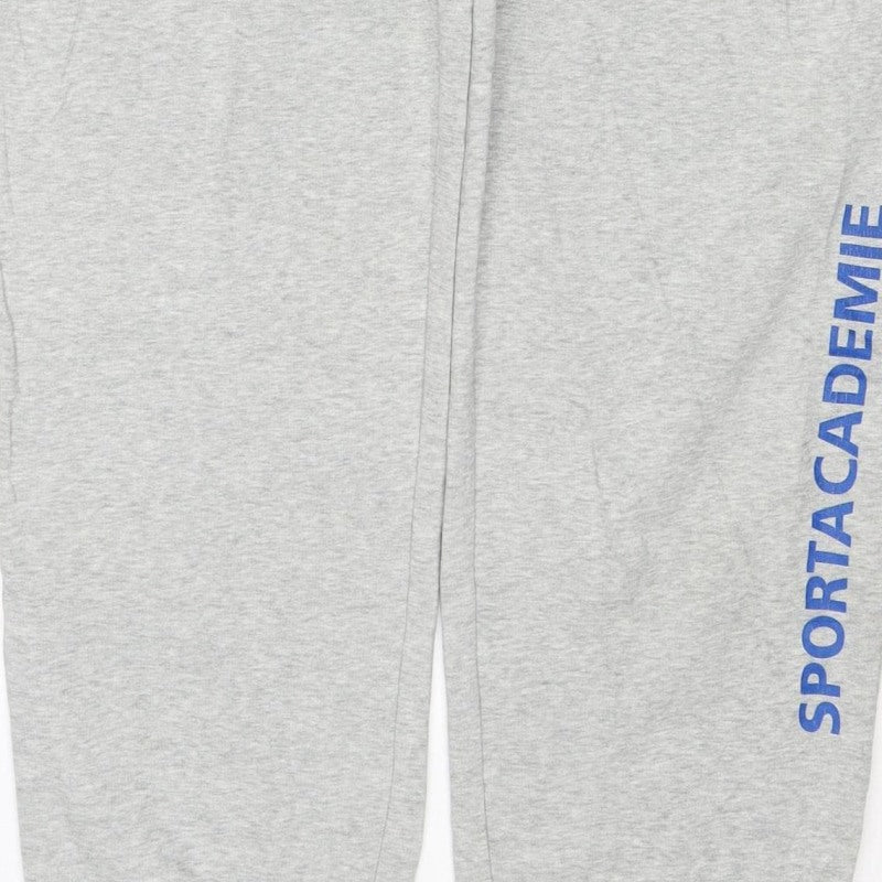 Nike Men’s Grey Sportacademie Sweatpants Size L Fleece Joggers