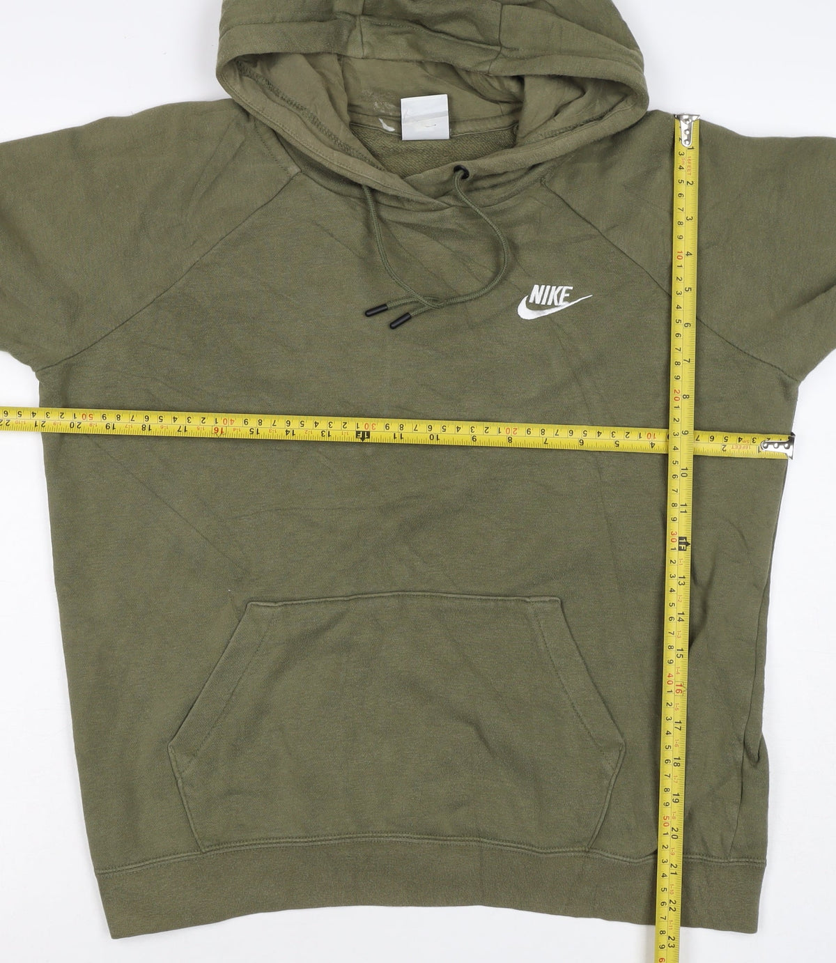 Nike Men’s Green M Pullover Hoodie Embroidered Logo Pocket