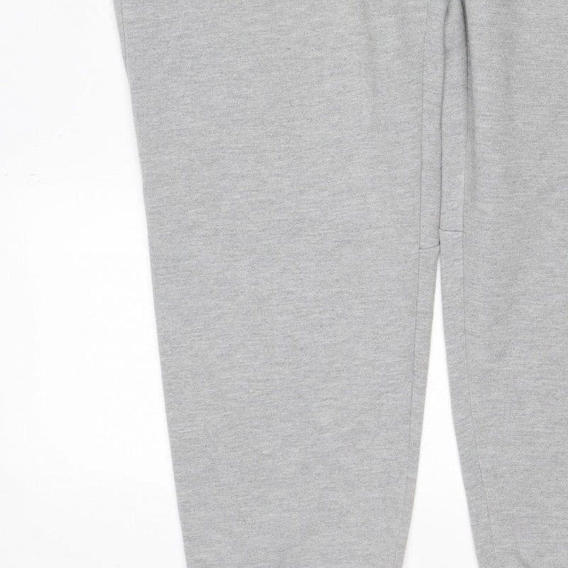 Russell Men’s Grey L Fusion Knit Drawstring Sweatpants Zip Pocket