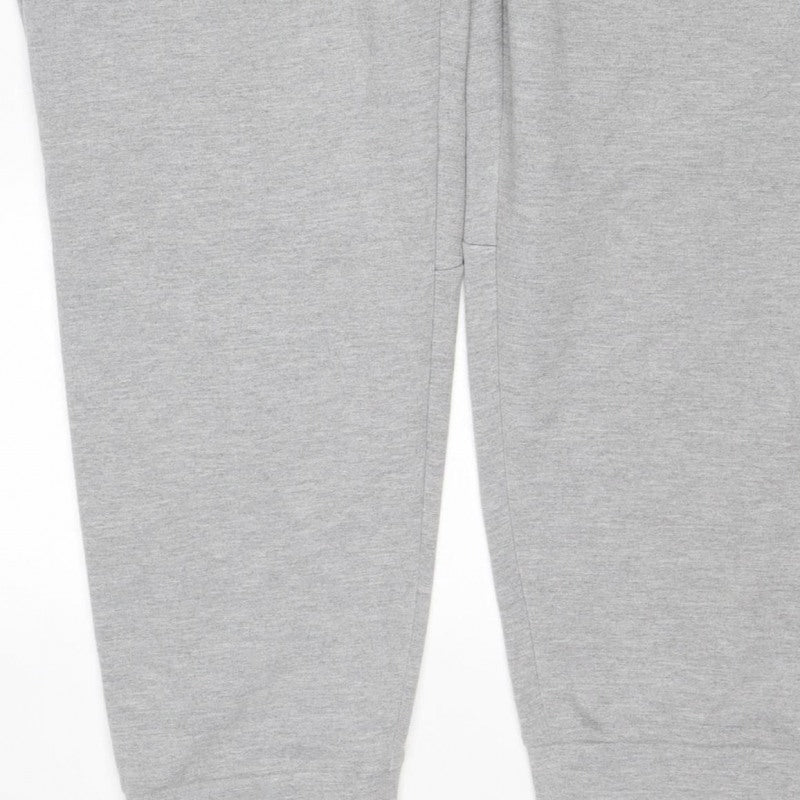 Russell Men’s Grey L Fusion Knit Drawstring Sweatpants Zip Pocket