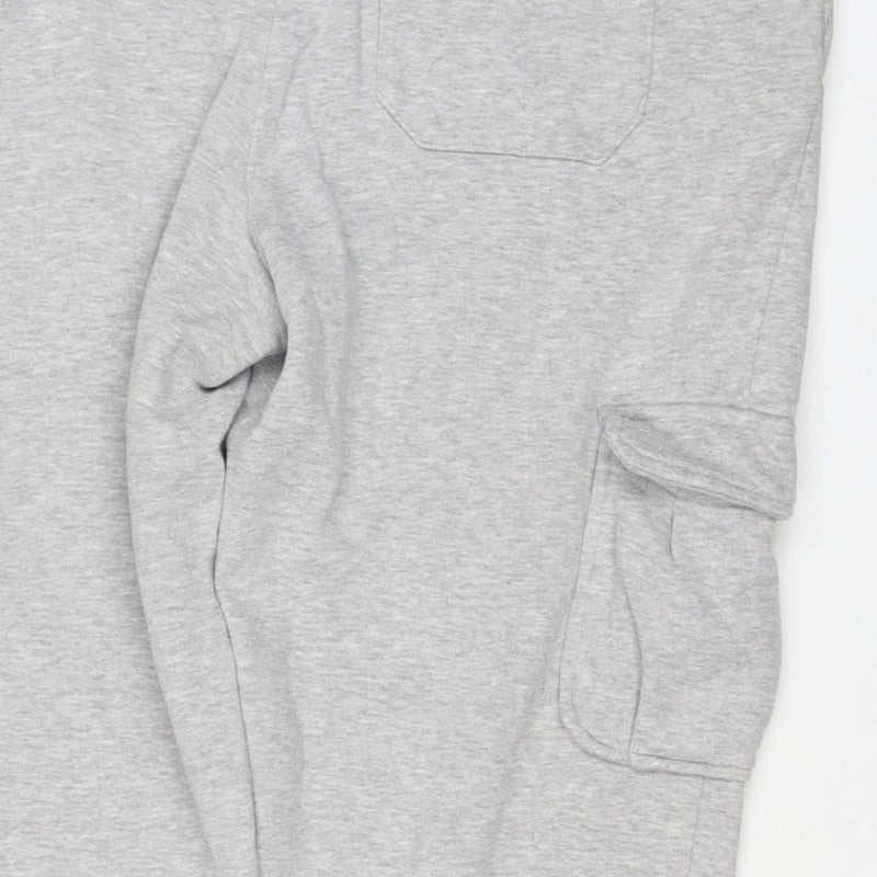 Livergy Men’s Grey XL Fleece Jogger Sweatpants Drawstring Cuffed