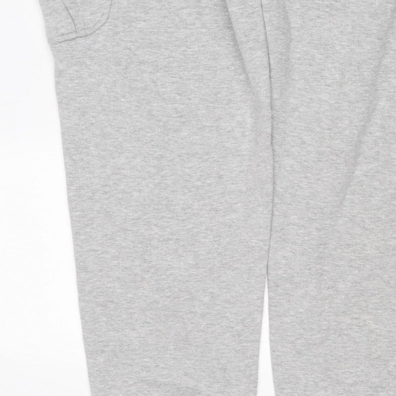Livergy Men’s Grey XL Fleece Jogger Sweatpants Drawstring Cuffed
